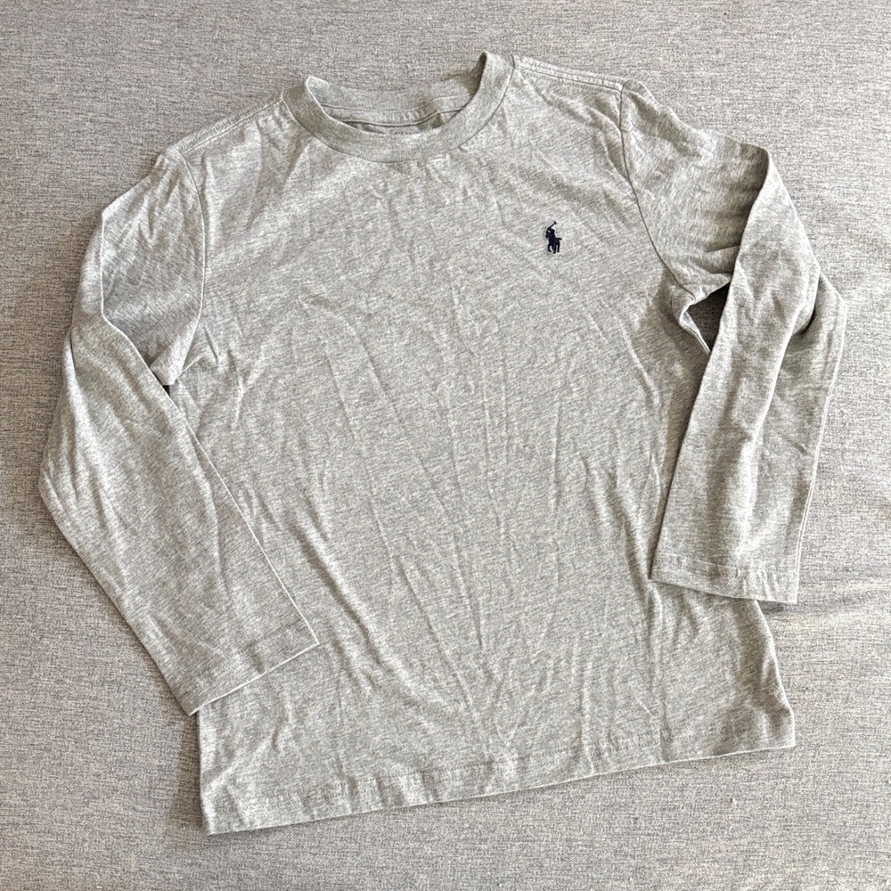 Polo by Ralph Lauren Grey Long Sleeve Crewneck Shirt - 6
